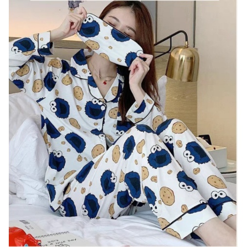 Sỉ Pijama đẹp bộ đồ ngủ nữ dài cute mặc nhà mùa đông thoải mái dễ thương giá rẻ HANZ.VN H1 - Hàng mới về