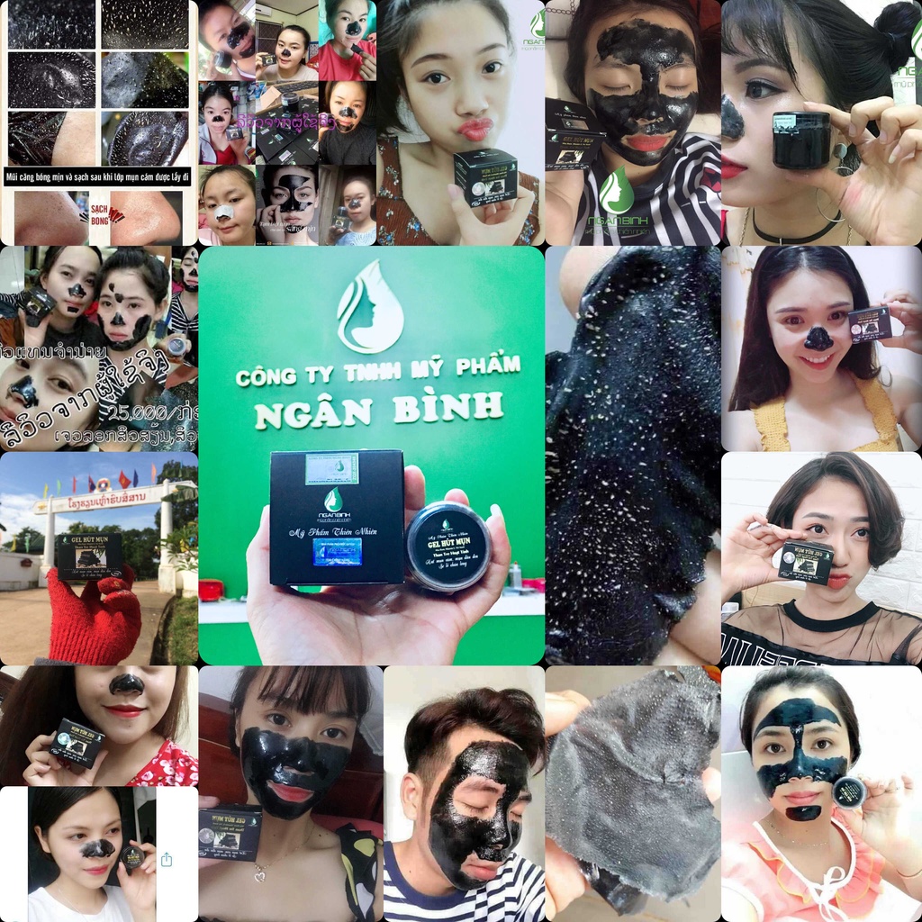 Gel Lột Mụn Đầu Đen Than Tre Hoạt Tính Ngân Bình 50gr