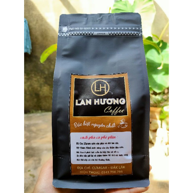 Cafe nguyên chất robusta đặc biệt gói 500g