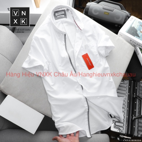 Áo Sơ mi Nam Tay Ngắn Có Túi AN PHƯỚC Pierre Cardin PHỐI VIỀN Oxford chính phẩm vải ủ mềm mịn Hàng Xịn Có Big Size