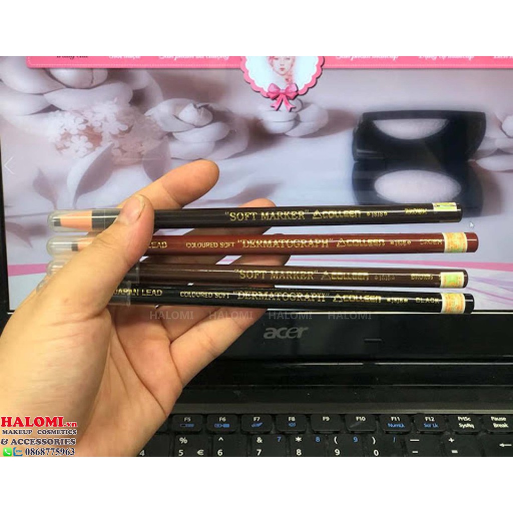 Chì Xé 2 Tem Coloured Soft Pencils Nhật chính hãng HALOMI mềm kẻ rõ nét