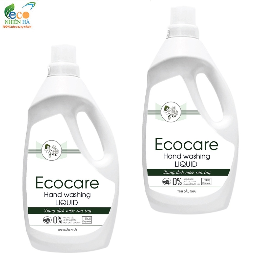 Nước rửa tay ECOCARE tinh dầu nhài hữu cơ, nước rửa tay diệt khuẩn dạng bọt, không khô tay