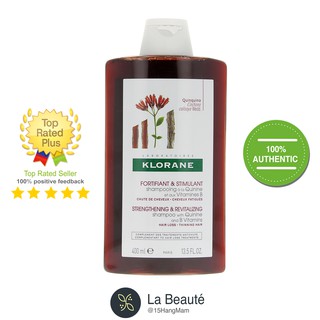 Klorane Fortifiant & Stimulant - Dầu Gội Trị Rụng Tóc 400ml