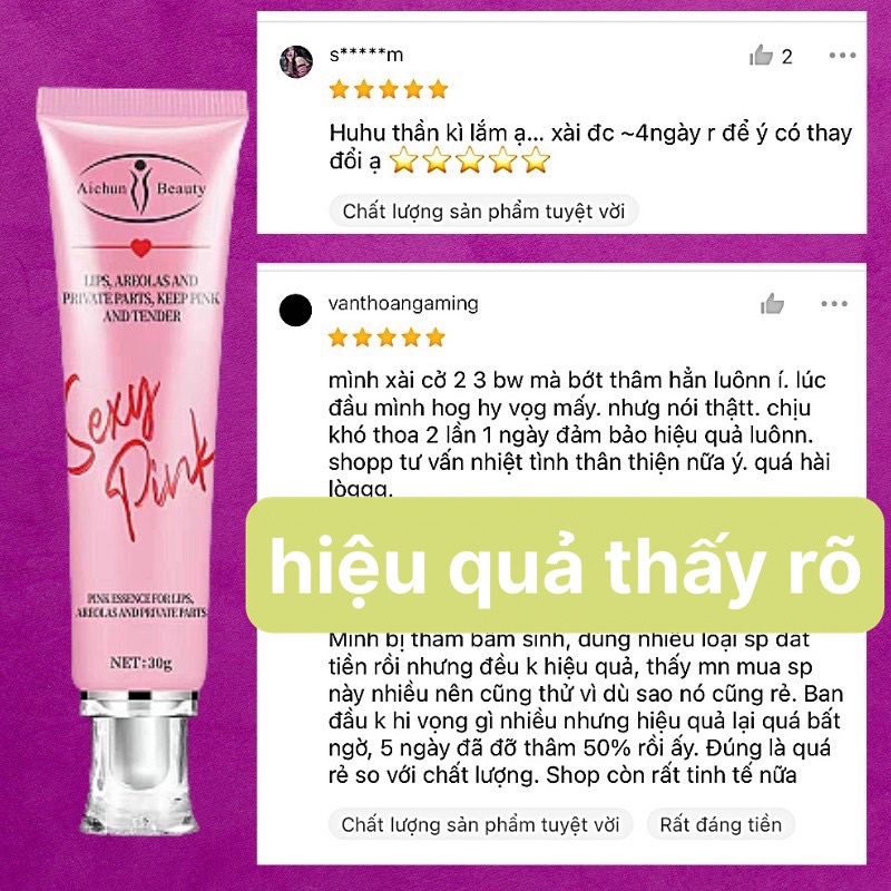 Serrum Làm hồng môi - Làm Hồng Nhũ Hoa sexy pink