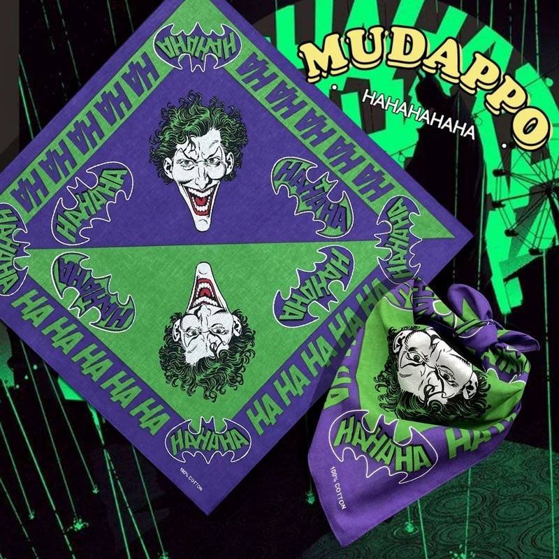 Khăn bandana hình chú hề size 54x54cm