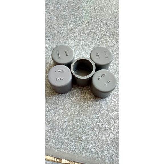 combo 50 Nắp đậy ống 21 mm PVC, đầu bịt ống cấp thoát nước