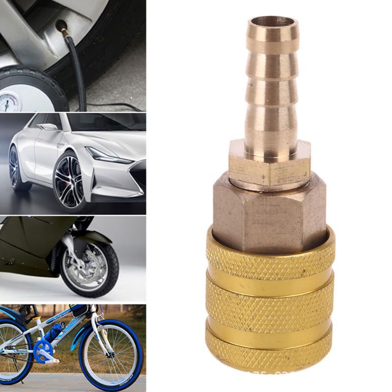 Đầu Nối Van Bơm Lốp Xe Hơi Bằng Đồng Thau Cứng 8Mm