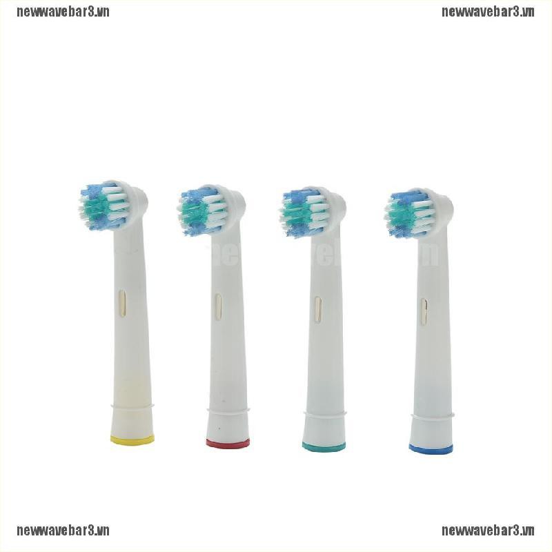 Set 4 Đầu Bàn Chải Đánh Răng Chạy Điện Eb17-4 Thay Thế Dành Cho Braun Oral B