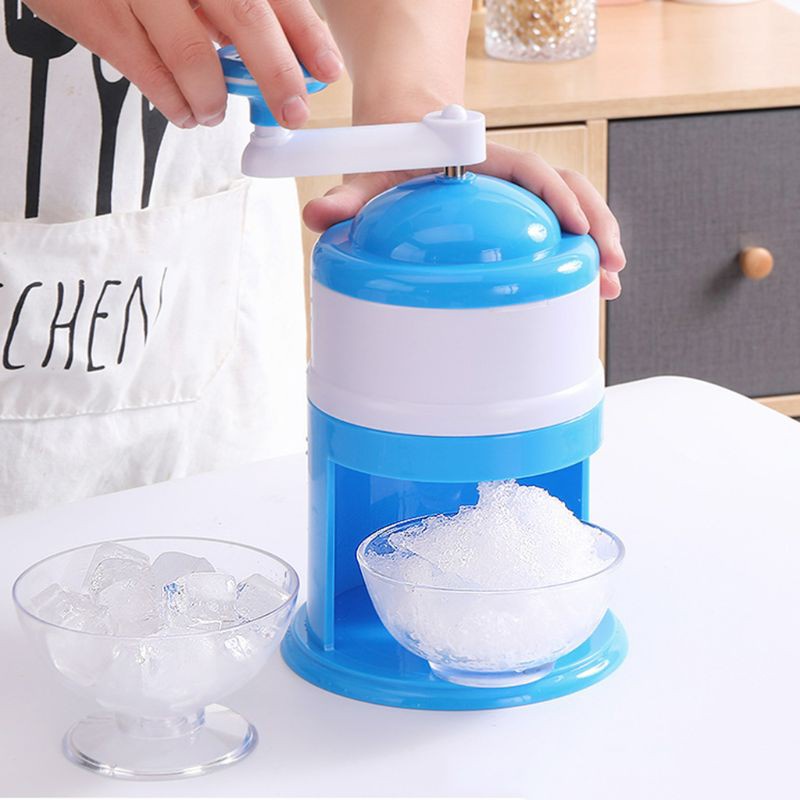 WER Household Mini Easy Ice Shaver Crusher Handheld Snow Manual Crushing Ice Machine Fried ice machine