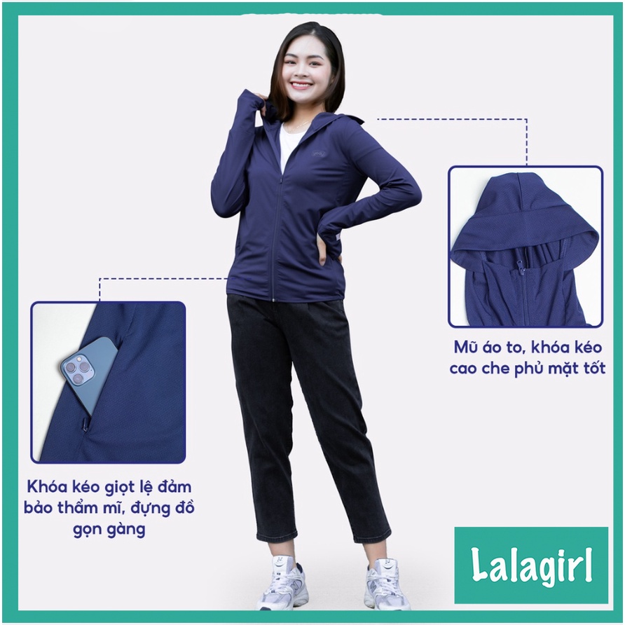 Áo Chống Nắng Nữ Thông Hơi Vải Kim Cương Siêu Mát