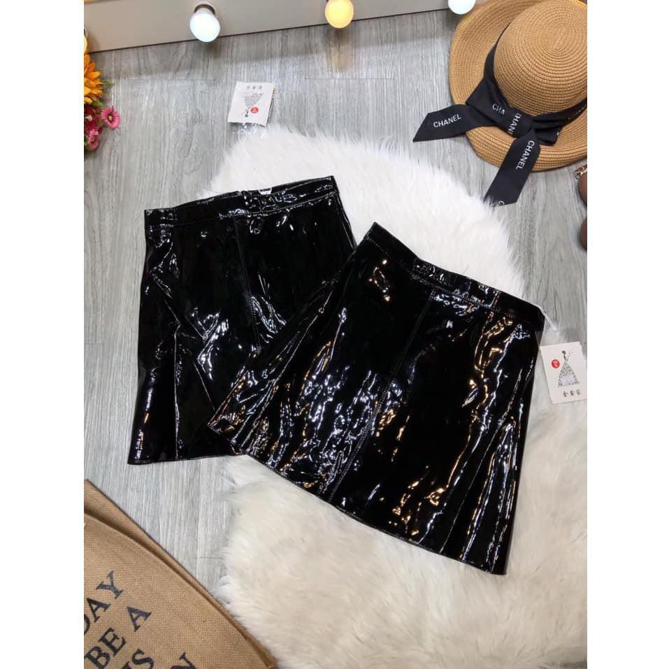 [Mã WASTGO hoàn 10% xu đơn 99k] Chân váy da BÓNG 8815 đen ( kèm ảnh thật, video ) | BigBuy360 - bigbuy360.vn
