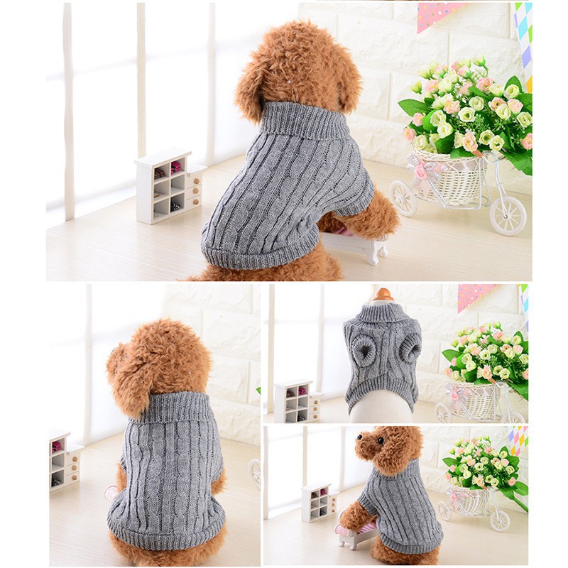 Áo len giữ ấm một size dành áo cho thú cưng