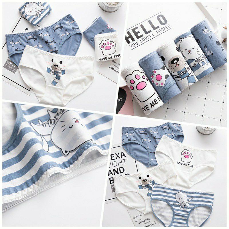 [Mã WASTUP24 giảm 10K đơn 50K] [Mua 4 Tặng 1] SET 4 Quần Lót Cotton Hoạ Tiết Dễ Thương DAPHINO | BigBuy360 - bigbuy360.vn