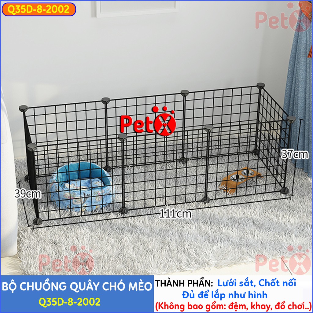 Quây chuồng chó mèo lắp ghép nuôi thú cưng sơn tĩnh điện giá rẻ-8