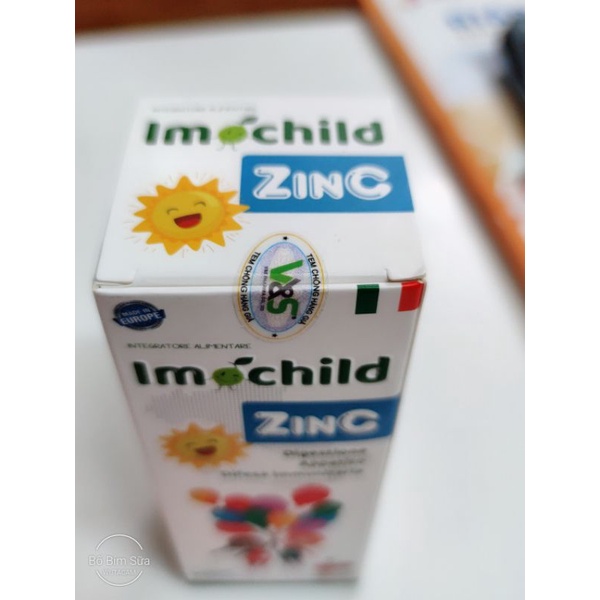 🆘 Kẽm Imochild Zinc  Bổ sung vitamin giúp bé tăng đề kháng kích thích ăn ngon