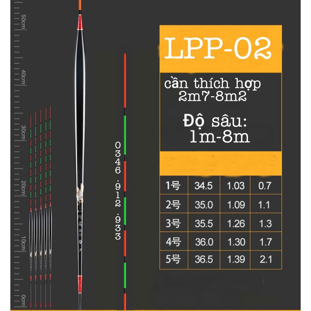Phao Câu Đài Nano Siêu Nhạy Chống Lóa Mắt , Mỏi Mắt Cao Cấp, Chuyên Câu Rô_ Hạc Trắng
