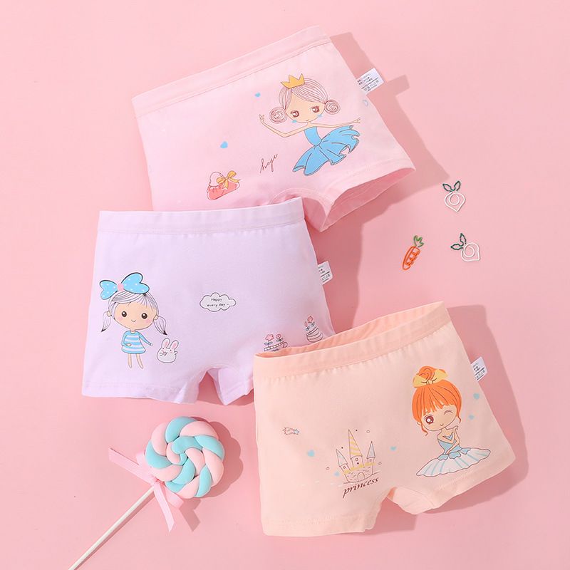 [Hàng Cao Cấp] 3 quần lót bé gái chất liệu cotton kháng khuẩn xịn xò- Maruka Fashion