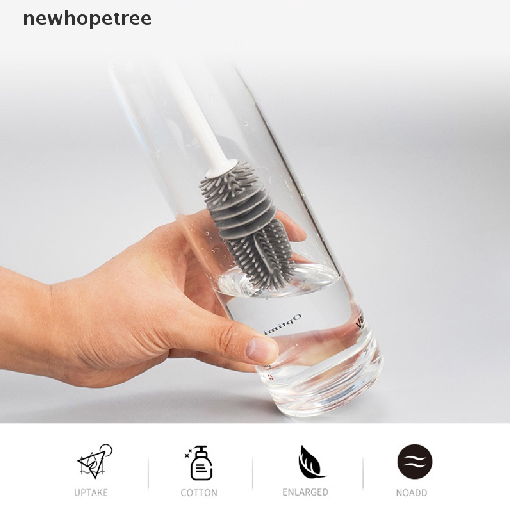 Set 2 Cọ Rửa Ly Bằng Silicone Cán Dài Tiện Dụng