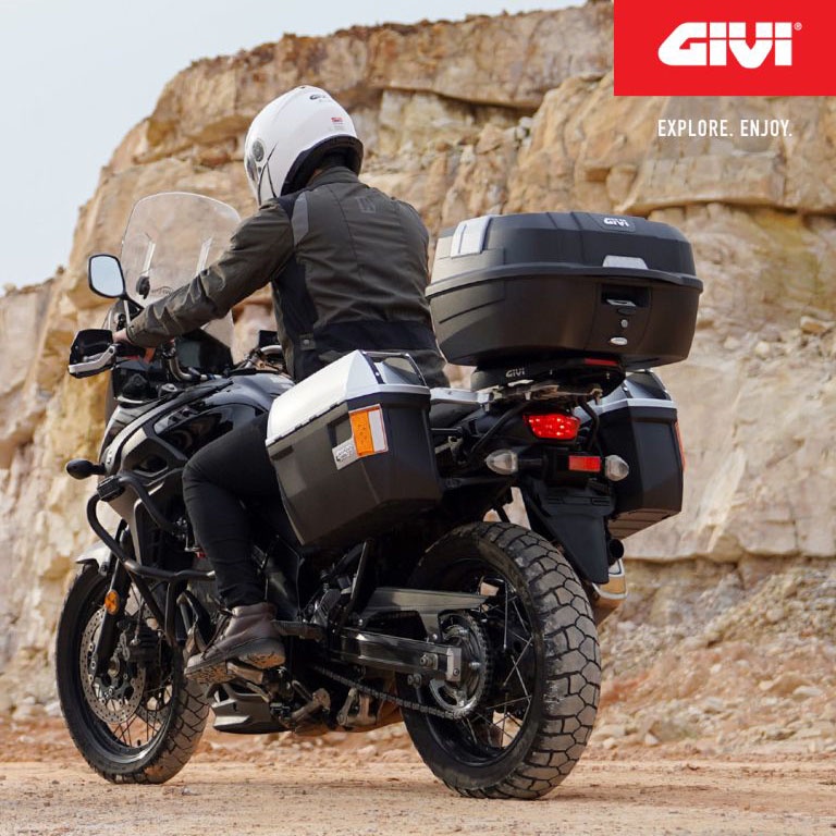 Thùng sau Givi B45NM hệ thống khóa Monolock cao cấp dung tích 45 lít kèm đế gắn thùng Givi MP70N chính hãng
