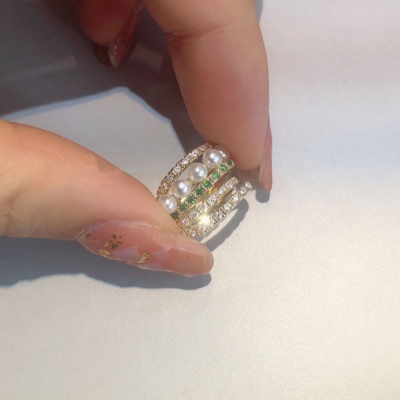 Bông tai dạng kẹp đính ngọc trai nhân tạo cổ điển không cần xỏ dành cho nữ