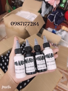 Mực xăm tatoo dynamic trắng 30ml