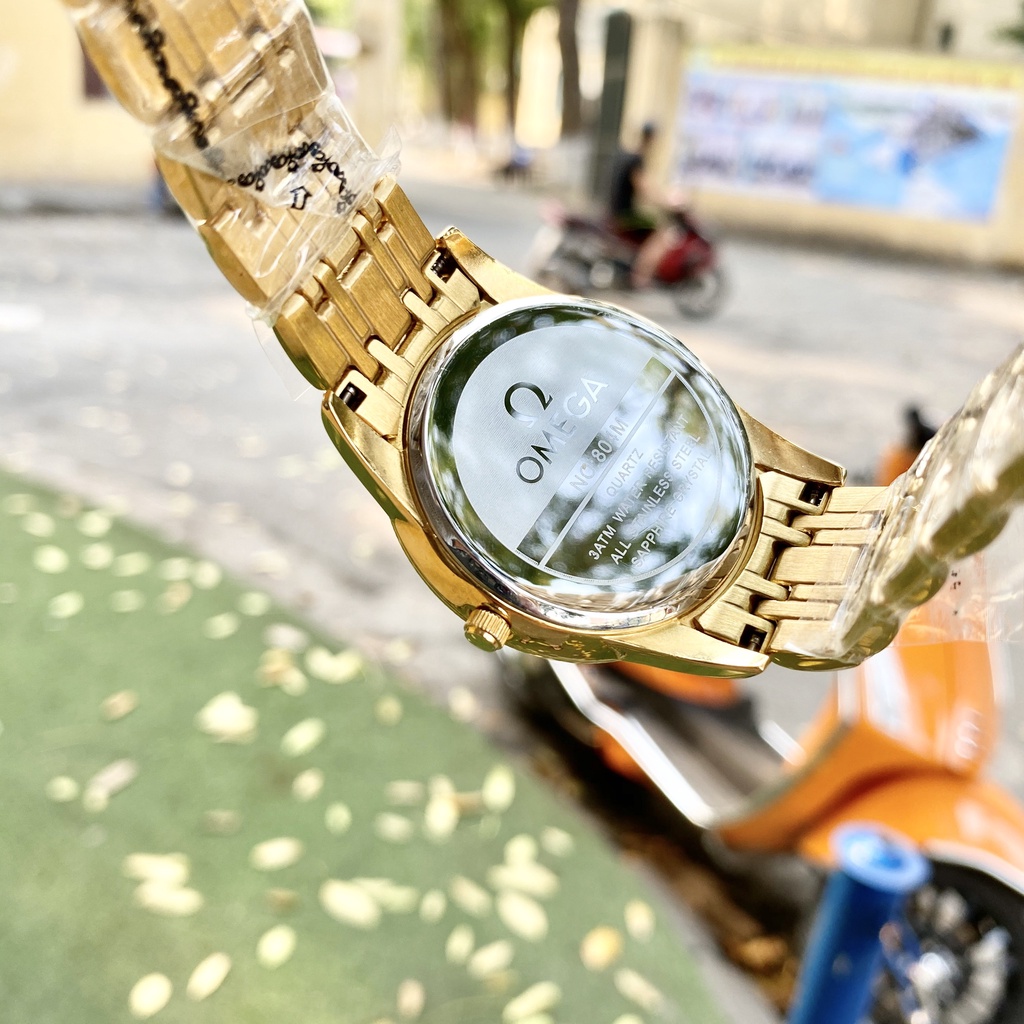 Đồng Hồ NAM 0me.ga OM047 Chống Xước, Chống Nước TUYỆT ĐỐI - TẶNG 1 Vòng Đá Tỳ Hưu + 2 pin AG4