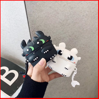 🌟 Case Airpod Pro "Rồng Night Fury" 🌟Vỏ bao ốp Airpods silicon và đựng tai nghe không dây