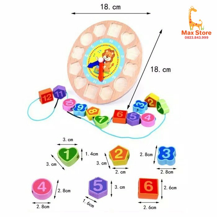 (Ảnh Thật + Video) Đồ Chơi Đồng Hồ Luồn Dây 3 Trong 1 (Nhiều Mẫu)