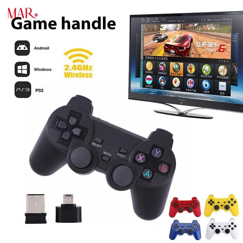 Wireless smart game controller for TV TV box PS3 host PC mobile phone universal 2.4G game controller