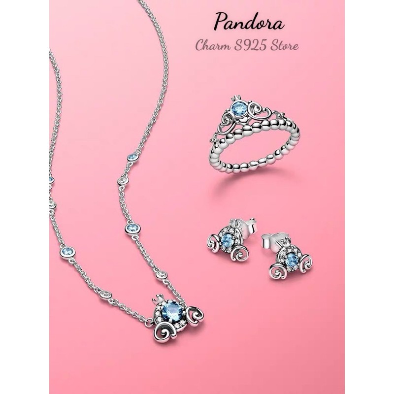 Bông tai cỗ xe đá xang charm pan bạc s925 cao cấp