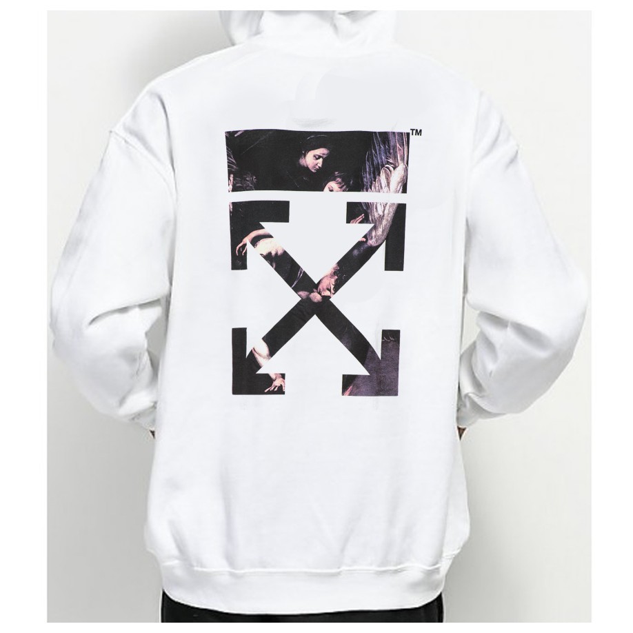 Áo hoodie unisex off white cực chất mẫu 2 có bigsize vải nỉ bông cao cấp