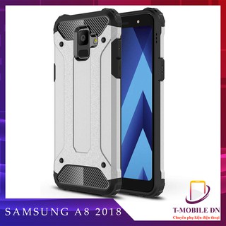 Ốp lưng Samsung A8 2018 cao cấp chống sốc tuyệt đối với 2 lớp Hybrid + TPU Bảo vệ Camera