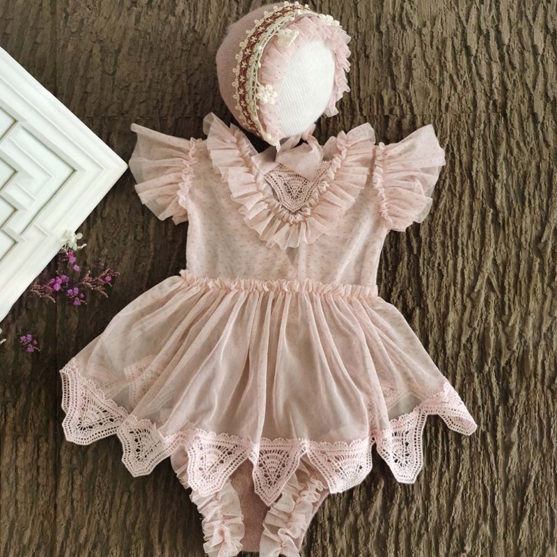 Set Đồ Chụp Ảnh Gồm Nón + Áo + Quần Ngắn Cho Bé Sơ Sinh