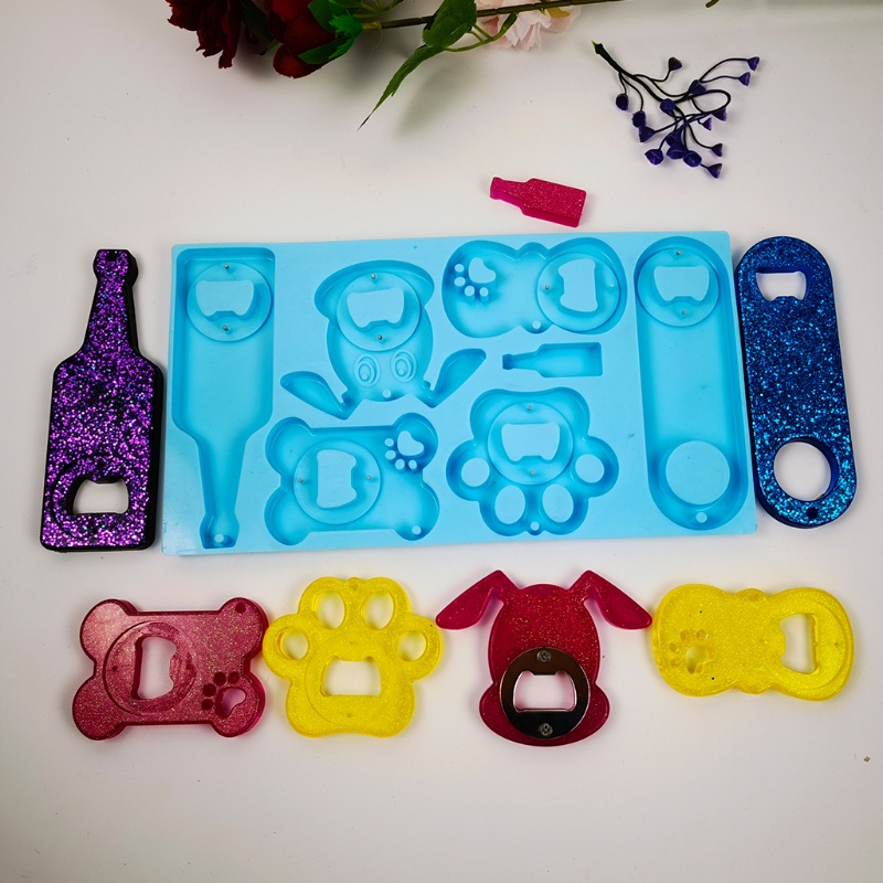 Khuôn Silicone Hình Cờ Lê Mở Nắp Chai Bia / Trang Sức DIY