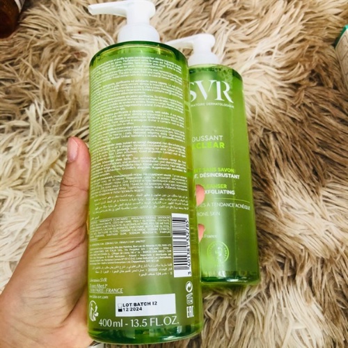 Sữa rửa mặt SVR Gel Moussant dành cho da dầu mụn, nhạy cảm 200ml, 400ml - Hàng Pháp chính hãng