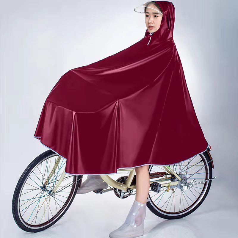 Áo Mưa Đơn Dáng Dài Đi Xe Đạp Có Tay Áo Tiện Dụng Cho Nam Và Nữ