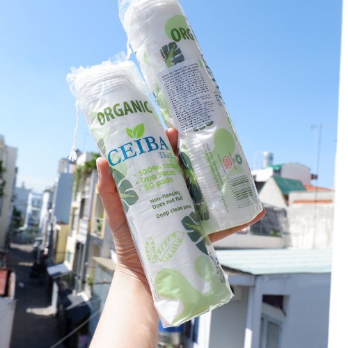 BÔNG TẨY TRANG HỮU CƠ ORGANIC CEIBA TREE ORGANIC CHÍNH HÃNG - 8968