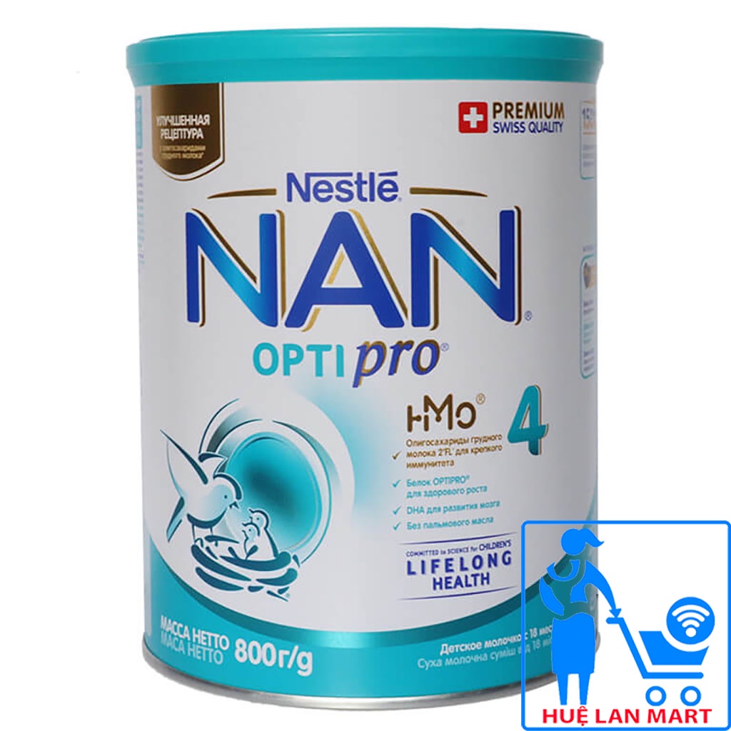 Sữa Bột Nestlé NAN Nga Optipro 4 - Hộp 800g