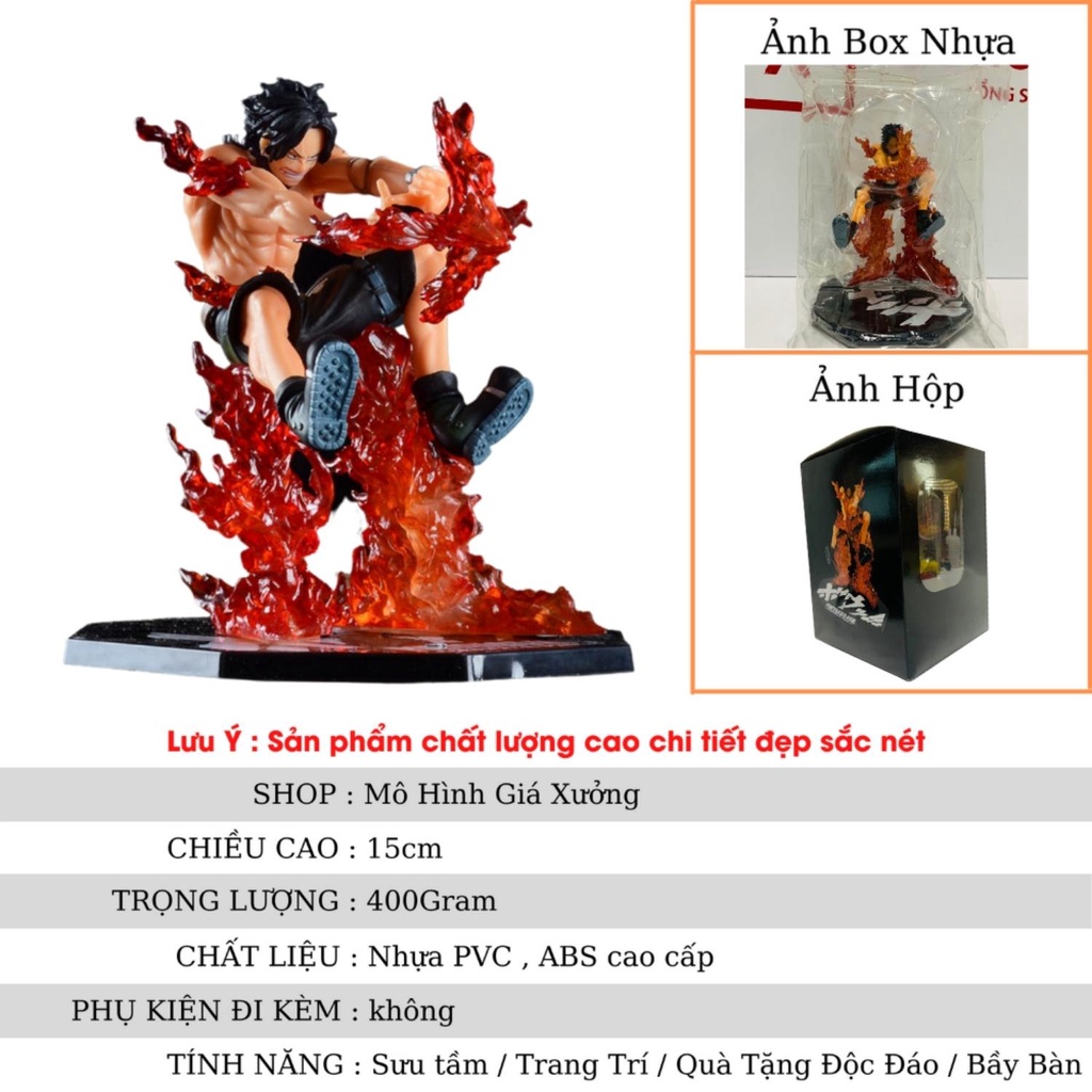 Mô Hình Ace F.Zero Cao 17cm  - Hoả Quyền Portgas. D. Ace Trạng thái chiến đấu - Figure tượng Gol. D. Ace One Piece