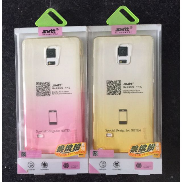 Ốp dẻo SMTT 2 màu cho Galaxy Note 4