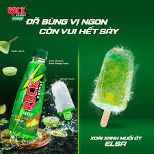 Nước tăng lực Rock Energy Tasty vị xoài xanh muối ớt - Thùng 24 chai