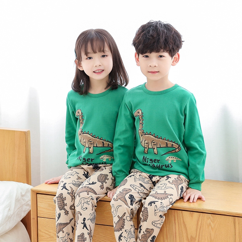 Set đồ ngủ vải cotton họa tiết dễ thương cho bé