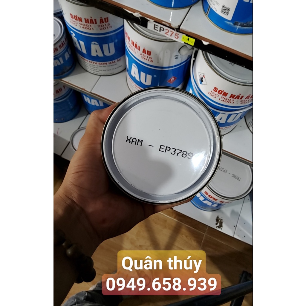 Sơn kẽm Hải Âu Epoxy Màu xám máy cắt, xám 70 - EP3789 (1L) sơn mạ kẽm 2 thành phần