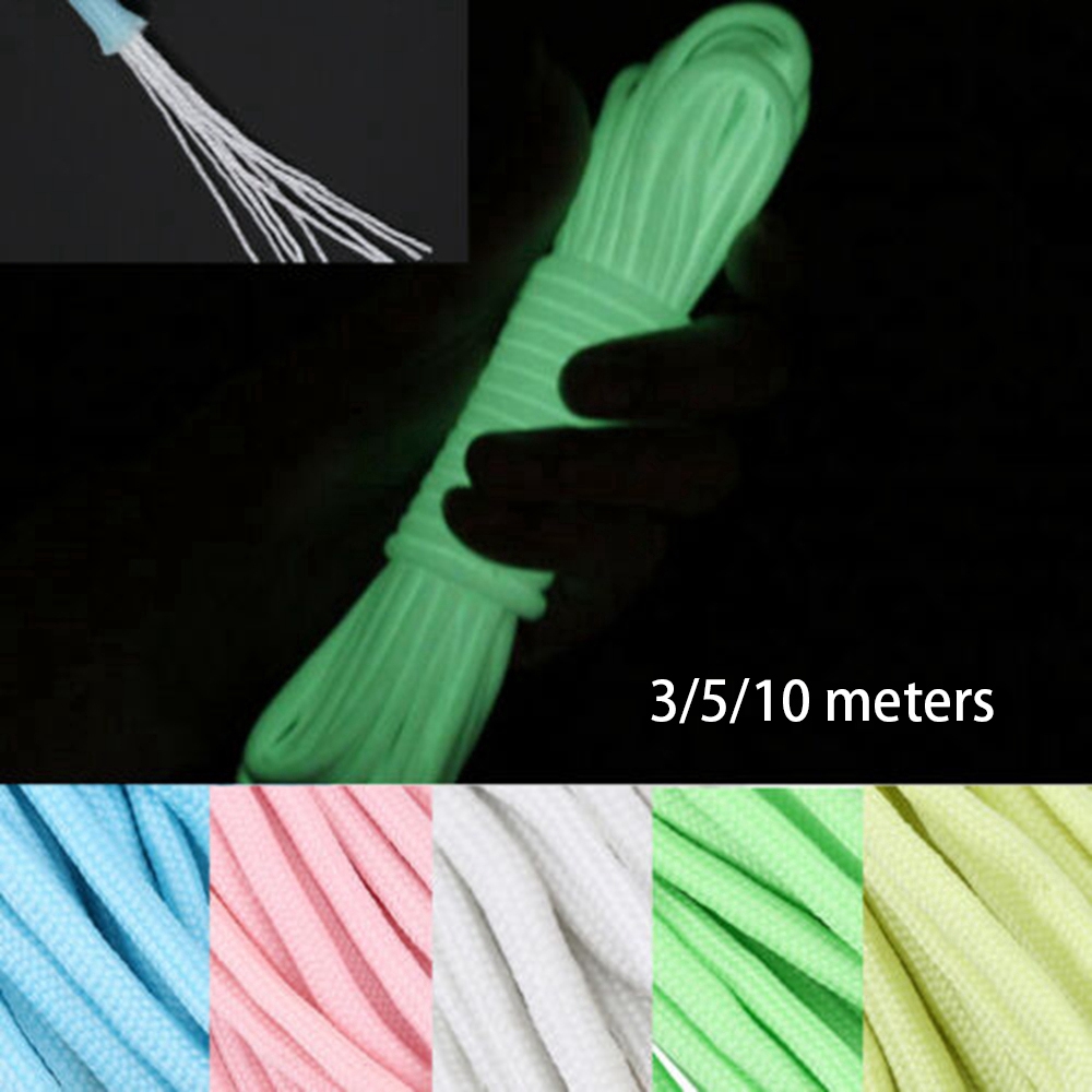 Cuộn dây màu dạ quang dài 3/5/10m 550LB đa năng tiện dụng khi dã ngoại