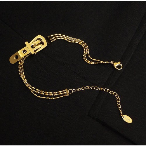 Lắc Tay Nữ Hình Thắt Lưng Titan Ko Đen TT 3345