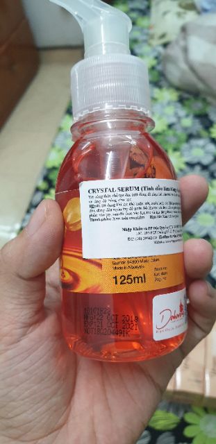 Crystal Serum (tinh dầu làm bóng + phục hồi tóc khô, chẻ ngọn) 125ml (sỉ và lẻ)