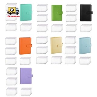Bộ 12 bìa đựng hồ sơ A6 thiết kế 6 lỗ có khóa kéo
