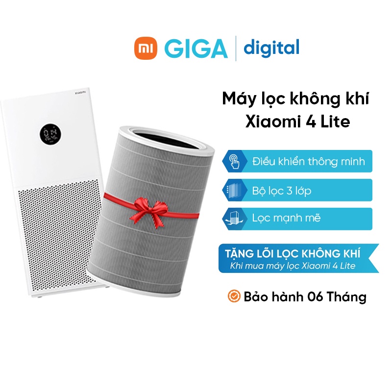 - Máy lọc không khí Xiaomi 4 Lite - Quốc tế tiếng Việt - BH 6 tháng
