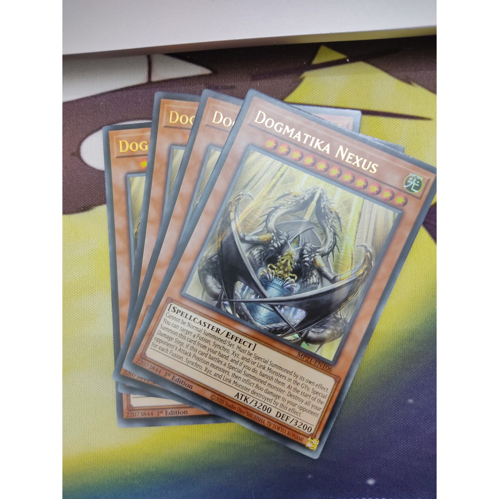 [Yugioh Funny Shop] 1 lá Thẻ bài Dogmatika Nexus - MP21-EN106 - Ultra Rare 1st Edition