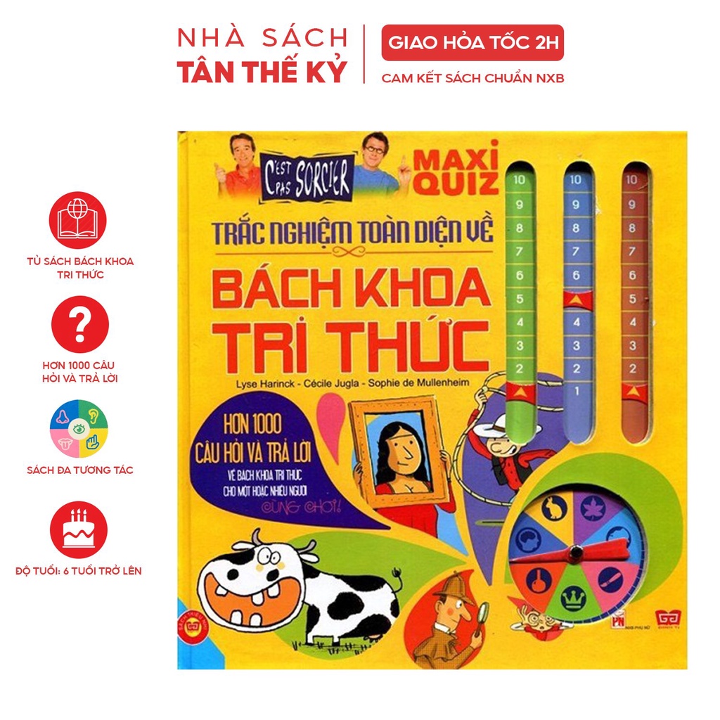 Sách - Maxi Quiz Trắc nghiệm toàn diện về Bách khoa tri thức hơn 1000 câu hỏi và trả lời tương tác cho bé